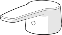Hansa Hebel HANSAPOLO, Farbe silberfarben Bild 3