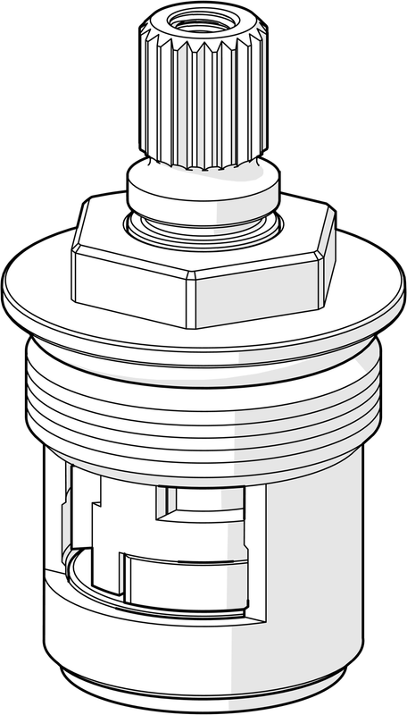 Hansa Oberteil, für Küchenarmatur mit Spülmaschinenventil, 1/2" Bild 1