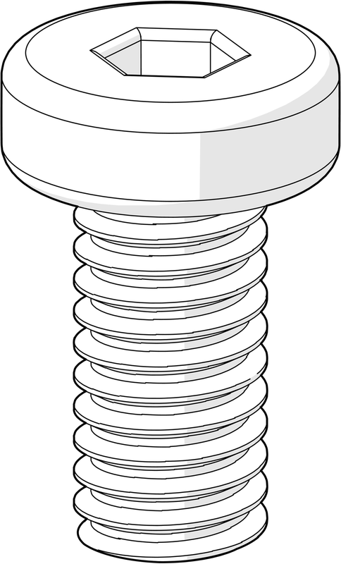 Hansa Schraube M4 x 8, für HANSAPINTO Fertigset Wanne / Brause Bild 1
