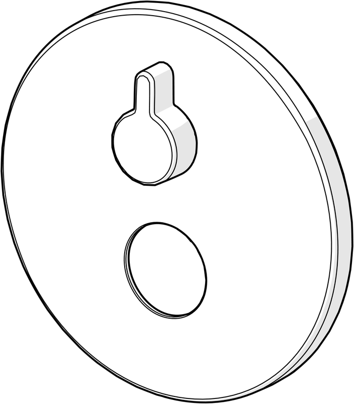 Hansa Rossette, d:170 mm, Farbe silberfarben Bild 1