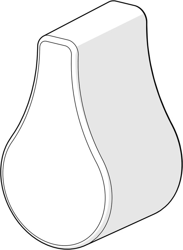 Hansa Absperrgriff, Farbe silberfarben Bild 1