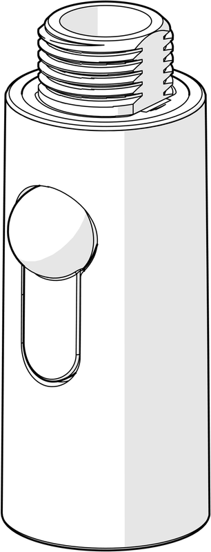 Hansa Kopfbrause / Auszugbrause, für Küchenarmatur, Farbe chrom Bild 1
