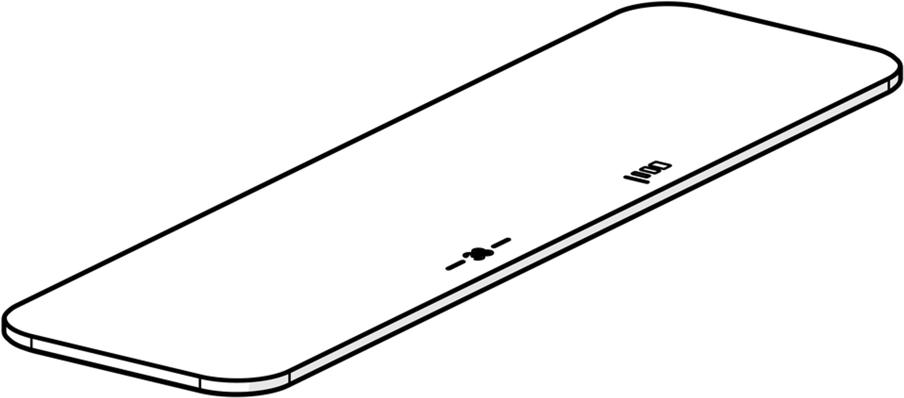 Hansa Deckplatte zu HANSAEMOTION Brausebatterie, Farbe weiß Bild 1