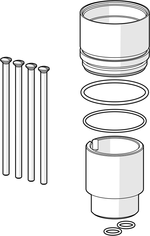 Hansa Verlängerungssatz 30 mm, für Hebelmischer, HANSAMATRIX ab Baujahr 2018 Bild 1