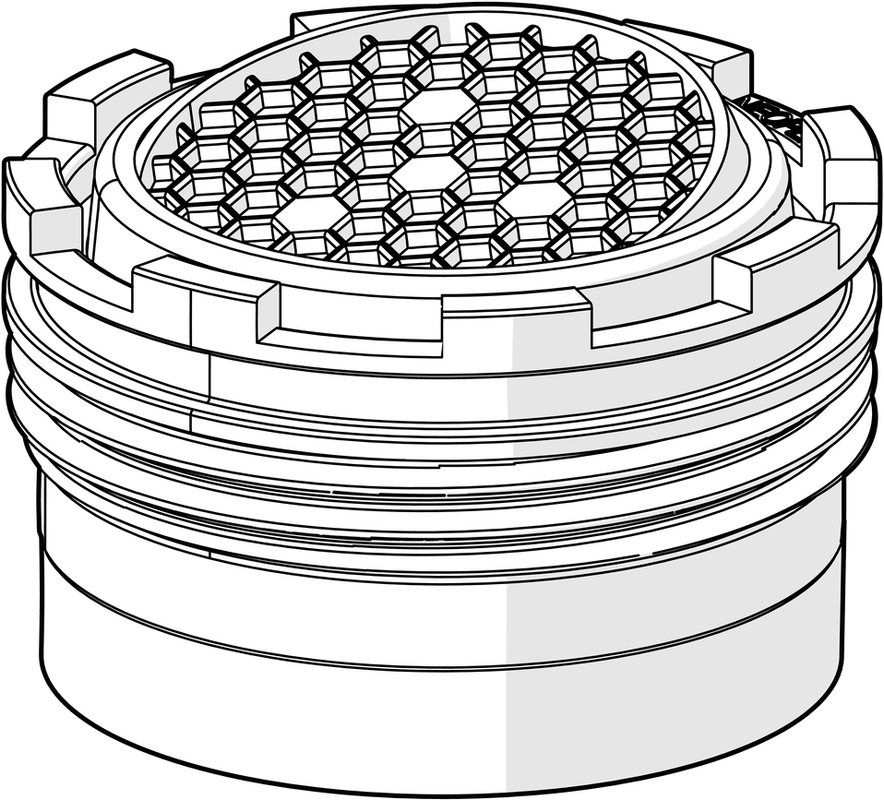 Hansa Luftsprudler ohne Mundstück, M18.5 x 1, AG, 25.2 l/min. bei 3 bar Bild 1