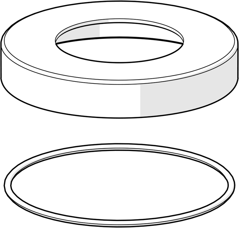 Hansa Deckplatte chrom d 72 mm, Farbe silberfarben Bild 1