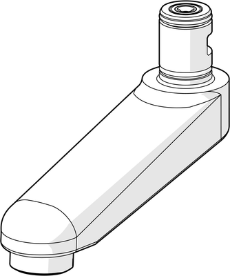 Hansa Auslauf L=96 (2019-) Ausld. 96 mm chr Bild 3