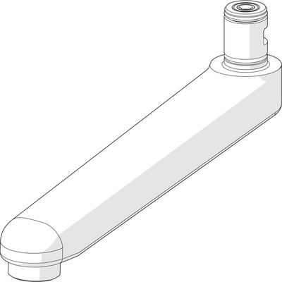 Hansa Auslauf L=170 (2019-) Ausld. 170 mm chr Bild 3