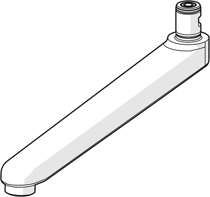 Hansa Auslauf L=235 (2019-) Ausladung. 235 mm chr Bild 3