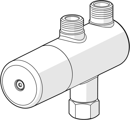 Hansa Minimat Sicherheits-Thermostat- Vormischer, ohne AnschlussGarnitur, Farbe chrom Bild 7