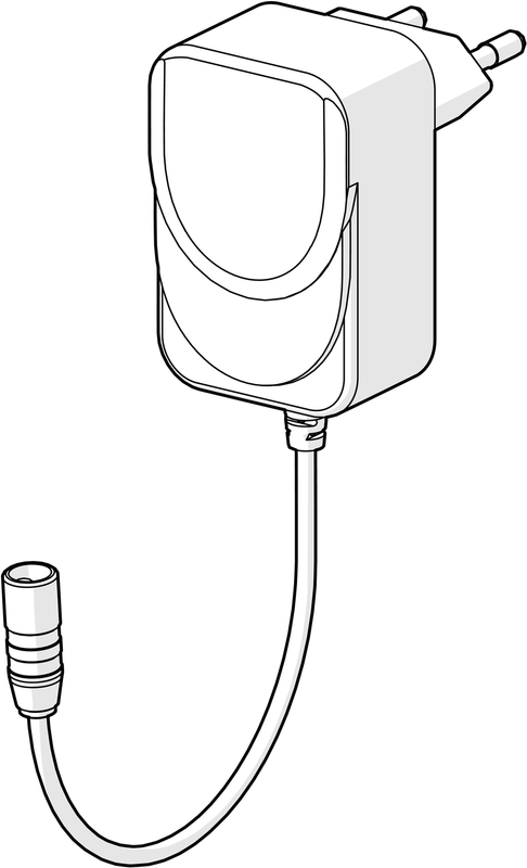 Hansa Steckernetzteil Aufputz, für HansaElektra WT-Armatur,9 V Bild 1