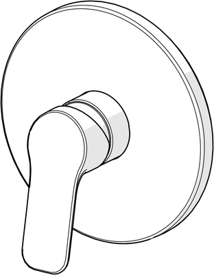 Hansa HA EHM FM-Set für Brausebatt. HANSABASIC 8056 Ros. rund chr, Farbe chrom Bild 6