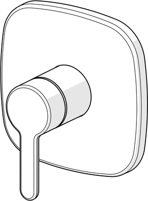 Hansa Funktionseinheit BLUEBOX Hansadesigno Style, für Einhand-UP-Brausebatt, Farbe chrom Bild 6