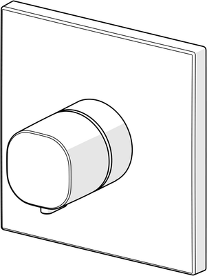 Hansa Funktionseinheit BLUEBOX Hansaliving für UP-Zentralthermostat, 150 x 150 mm, Farbe chrom Bild 6