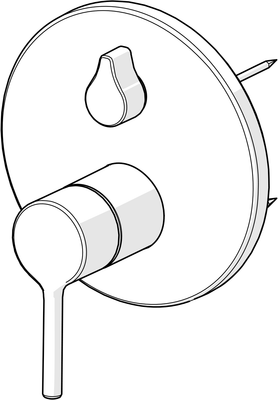 Hansa HA FM-Set für Wanne / Brause HANSAVANTIS 8260 Matt, Farbe schwarz Bild 6