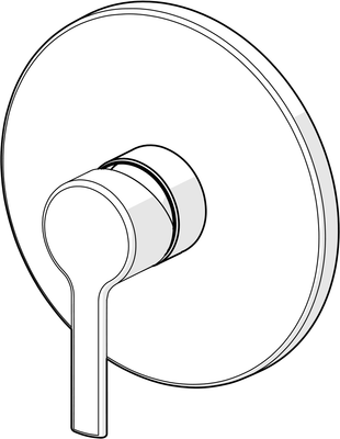 Hansa Funktionseinheit BLUEBOX Hansaronda für Einhand-Unterputz-Brausebatterie, 170 mm, Farbe chrom Bild 6