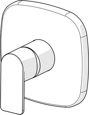 Hansa Funktionseinheit BLUEBOX Hansastela für Einhand-Unterputz-Brausebatterie, 154 x 154 mm, Farbe chrom Bild 6