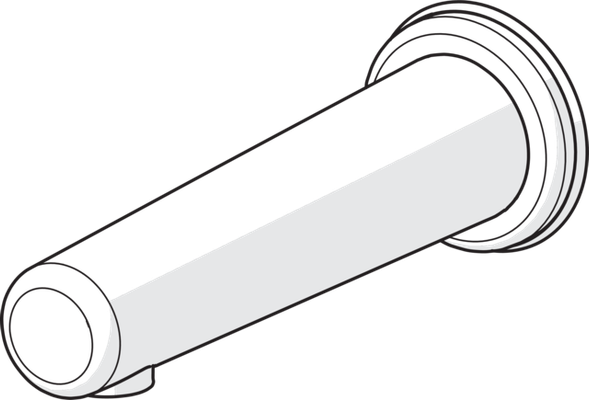 Hansa Waschtisch-Wandauslauf, Hansaelectra, Ausladung:175 mm, mit Hygienesp,6 V, 203 mm, Farbe silberfarben Bild 5