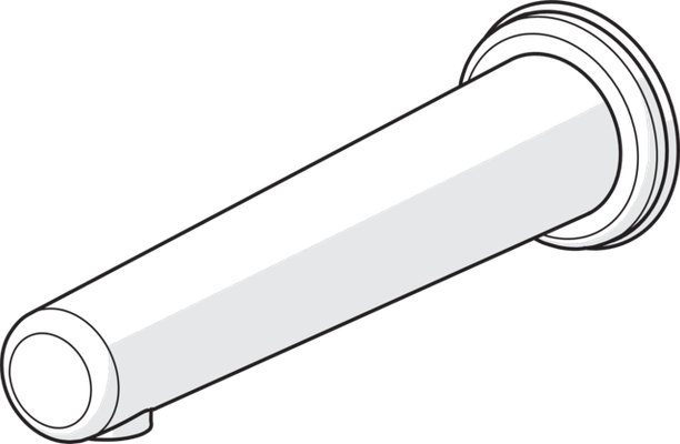 Hansa Waschtisch-Wandauslauf, Hansaelectra, Ausladung:225 mm, mit Hygienesp,6 V, 253 mm, Farbe silberfarben Bild 5
