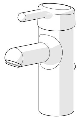 Hansa HA EHM WT-Batt HANSAMEDIPRO 0161 CU-Rohr Zugst.Ablgarn. Ausld. 120 mm chr, DN 15, Farbe chrom Bild 7