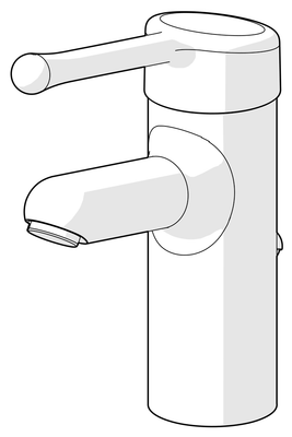 Hansa HA EHM WT-Batt. HANSAMEDIPRO 0161 CU-Rohr Zugst.Ablgarn. Bedienhebel lang, Farbe chrom Bild 8