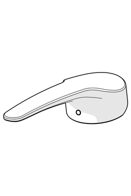 Hansa medica Hebel, lange Ausführung, 138 mm, W+K Kennzeichen, Farbe silberfarben Bild 6
