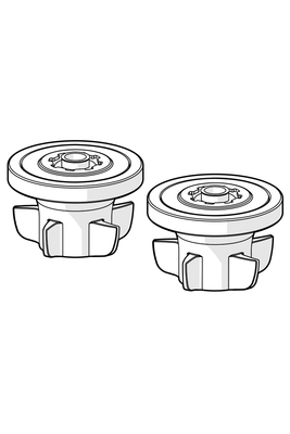 Hansa Durchflussbegrenzer ECO, für Handbrausen,12l/min=rot,9l/min=, Farbe orange Bild 2
