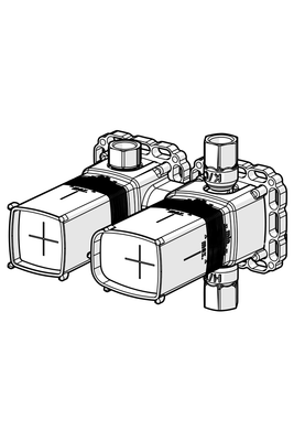 Hansa Matrix UP-Einbaukörper 1/2", für Thermostat-Batterie, 65 mm Bild 8