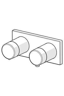 Hansa Matrix Fertigset zu HansaLiving Thermostat-Batterie 1/2", verchromt, Farbe chrom Bild 8