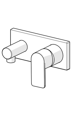 Hansa HA EHM FM-Set für Brausebatt. HANSASTELA 4456 Ros. eckig chr, Farbe chrom Bild 7