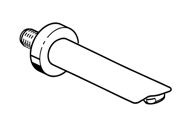 Hansa Wanneneinlauf Hansavantis 1/2" verchromt Ausladung 170 mm kürzbar von 170 - 140 mm, 55 x 170 mm, Farbe chrom Bild 7