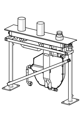 Hansa Compact 3-Loch Einbaukörper, für Brausearmatur, 190 mm Bild 7