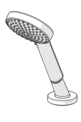 Hansa HA Handbrause HANSAACTIVEJET 5324 1-strahlig 72 mm Ausld. 189 mm chr, DN 15, Farbe chrom Bild 8