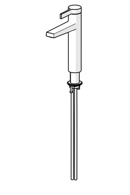 Hansa HA EHM WT-Batt. HANSALOFT 5756 CU-Rohr Ausld. 143 mm chr, DN 15, Farbe chrom Bild 8