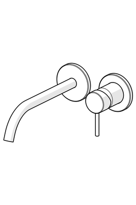 Hansa Einhebel UP-WT-Wandbatterie Hansapublic verchromt, Ausladung 225 mm, kürzbar auf 160 mm, Farbe chrom Bild 8
