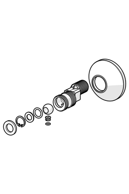 Hansa S-Anschluss absperrbar 3/4" x 1/2" komplett #902034 Bild 6