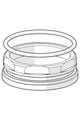 Hansa Ringschraube, M, SW45 904775, 50 x 1 mm Bild 2