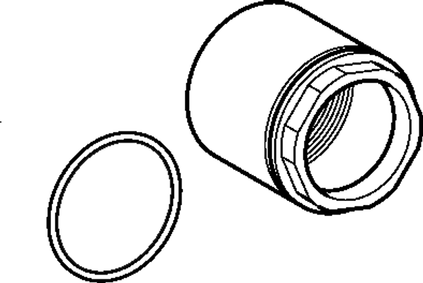 Hansa Ringmutter M SW 45, 52 x 1 mm Bild 2