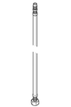 Hansa Anschlussschlauch M -3/8" Länge 500 mm, 10 x 1 mm Bild 2