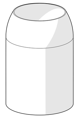 Hansa Abdeckkappe / Abdeckhülse, Farbe silberfarben Bild 2