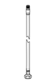 Hansa Anschlussschlauch L=430, 3/8" - M, 10 x 1 mm Bild 2