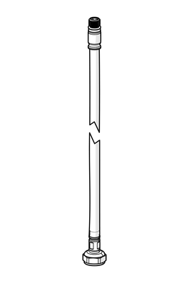Hansa Anschlussschlauch L=430, 3/8" - M10 x 1 Bild 2