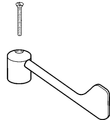 Hansa Hebel HANSATEMPRA Bedienhebel lang (2004-), Farbe silberfarben Bild 2