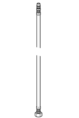 Hansa Anschlussschlauch für Küchenarmatur, Länge 600 mm, 3/8" - M10 x 1 Bild 2