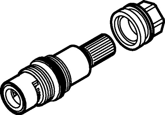 Hansa Oberteil, für HANSATEMPRA Style AP-Brausemischer, 1/2" Bild 2