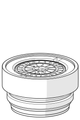 Hansa Luftsprudler M D, CC, 24 x 1 mm Bild 2