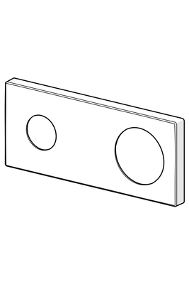 Hansa Rosette für HANSAMATRIX Fertigset Brausebatterie, 175 x 75 mm Bild 2