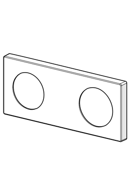 Hansa Deckplatte, 175 x 75 mm, Farbe silberfarben Bild 2