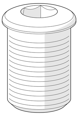 Hansa Schraube, Anschlussgrösse M4 x 8 Bild 2