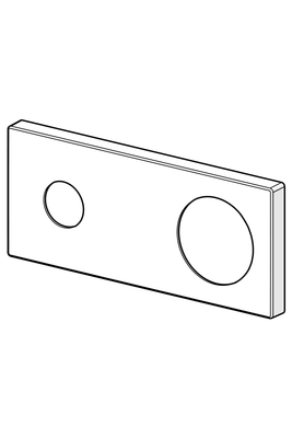 Hansa Deckplatte 175 x 75, Farbe silberfarben Bild 2
